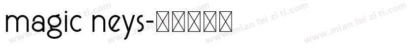 magic neys字体转换
